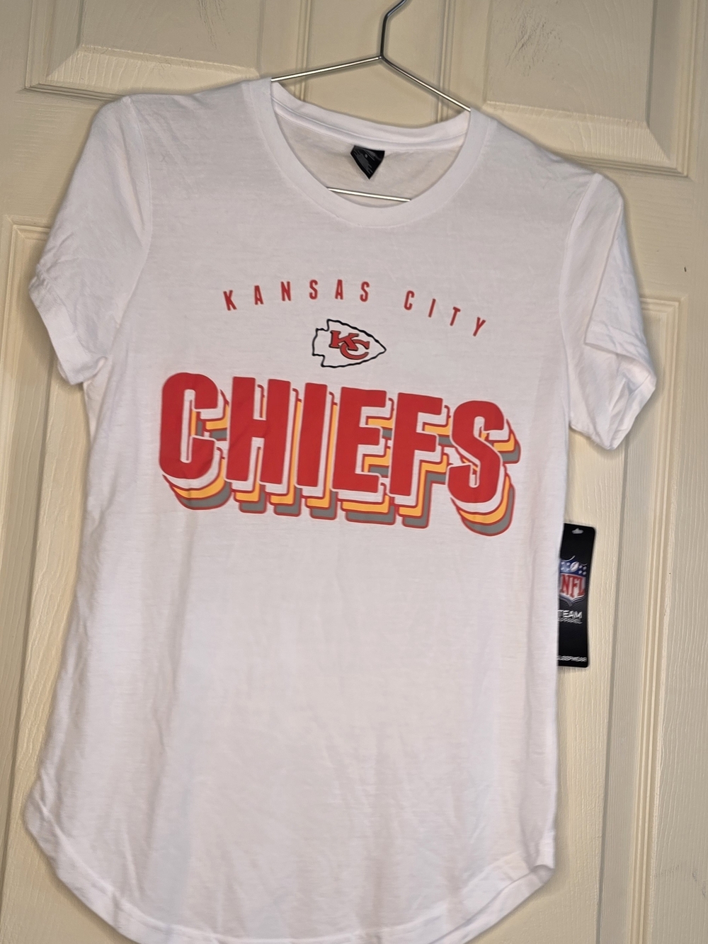 NFL Kansas City Chiefs White Red Graphic Tee